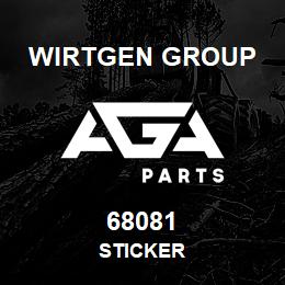 68081 Wirtgen Group STICKER | AGA Parts