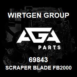 69843 Wirtgen Group SCRAPER BLADE FB2000 | AGA Parts