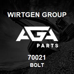 70021 Wirtgen Group BOLT | AGA Parts