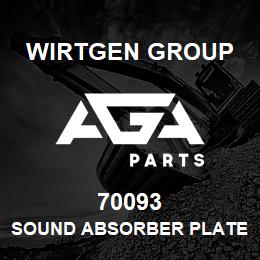 70093 Wirtgen Group SOUND ABSORBER PLATE | AGA Parts