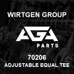 70206 Wirtgen Group ADJUSTABLE EQUAL TEE | AGA Parts