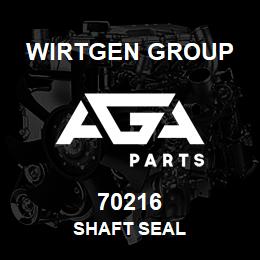 70216 Wirtgen Group SHAFT SEAL | AGA Parts