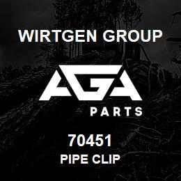 70451 Wirtgen Group PIPE CLIP | AGA Parts