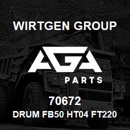 70672 Wirtgen Group DRUM FB50 HT04 FT220 | AGA Parts