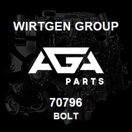 70796 Wirtgen Group BOLT | AGA Parts