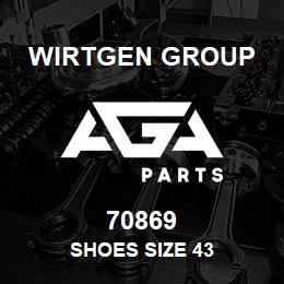 70869 Wirtgen Group SHOES SIZE 43 | AGA Parts