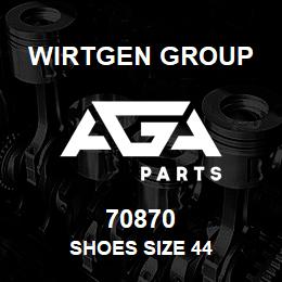 70870 Wirtgen Group SHOES SIZE 44 | AGA Parts