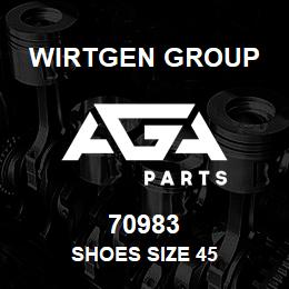 70983 Wirtgen Group SHOES SIZE 45 | AGA Parts