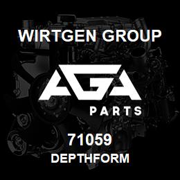 71059 Wirtgen Group DEPTHFORM | AGA Parts