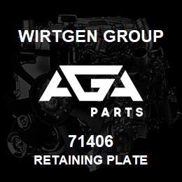 71406 Wirtgen Group RETAINING PLATE | AGA Parts