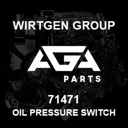 71471 Wirtgen Group OIL PRESSURE SWITCH 24V | AGA Parts