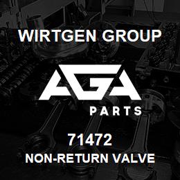 71472 Wirtgen Group NON-RETURN VALVE | AGA Parts