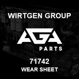 71742 Wirtgen Group WEAR SHEET | AGA Parts