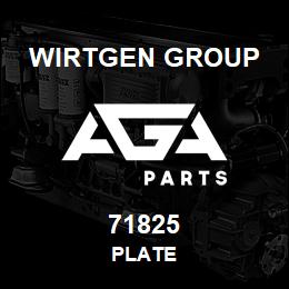 71825 Wirtgen Group PLATE | AGA Parts