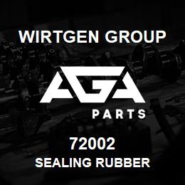 72002 Wirtgen Group SEALING RUBBER | AGA Parts