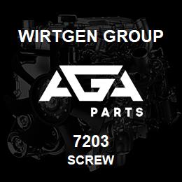 7203 Wirtgen Group SCREW | AGA Parts