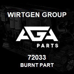 72033 Wirtgen Group BURNT PART | AGA Parts