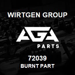 72039 Wirtgen Group BURNT PART | AGA Parts