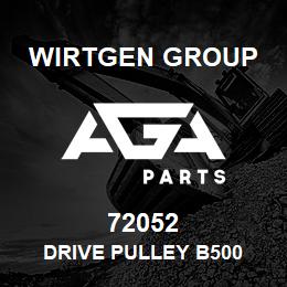 72052 Wirtgen Group DRIVE PULLEY B500 | AGA Parts