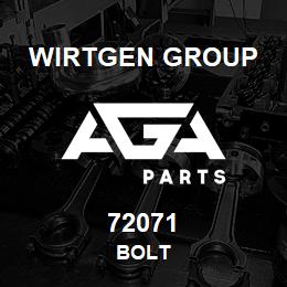 72071 Wirtgen Group BOLT | AGA Parts