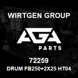 72259 Wirtgen Group DRUM FB250+2X25 HT04 LA4 | AGA Parts