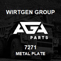 7271 Wirtgen Group METAL PLATE | AGA Parts