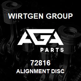 72816 Wirtgen Group ALIGNMENT DISC | AGA Parts