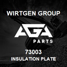 73003 Wirtgen Group INSULATION PLATE | AGA Parts