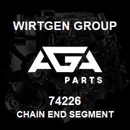 74226 Wirtgen Group CHAIN END SEGMENT | AGA Parts