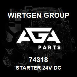 74318 Wirtgen Group STARTER 24V DC | AGA Parts