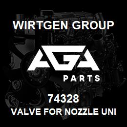 74328 Wirtgen Group VALVE FOR NOZZLE UNIT | AGA Parts