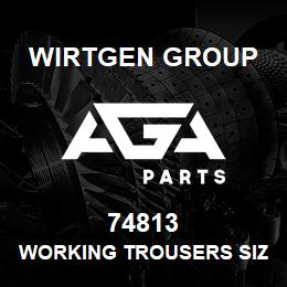 74813 Wirtgen Group WORKING TROUSERS SIZE 110 | AGA Parts