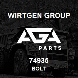 74935 Wirtgen Group BOLT | AGA Parts