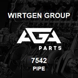 7542 Wirtgen Group PIPE | AGA Parts