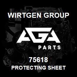 75618 Wirtgen Group PROTECTING SHEET | AGA Parts