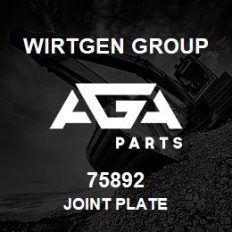 75892 Wirtgen Group JOINT PLATE | AGA Parts