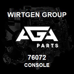 76072 Wirtgen Group CONSOLE | AGA Parts