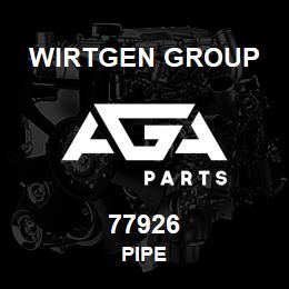 77926 Wirtgen Group PIPE | AGA Parts