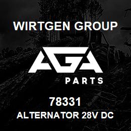 78331 Wirtgen Group ALTERNATOR 28V DC | AGA Parts