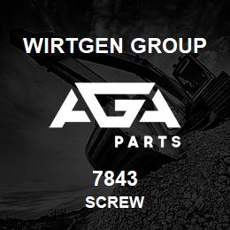 7843 Wirtgen Group SCREW | AGA Parts