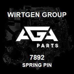 7892 Wirtgen Group SPRING PIN | AGA Parts