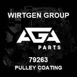 79263 Wirtgen Group PULLEY COATING | AGA Parts