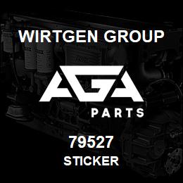 79527 Wirtgen Group STICKER | AGA Parts