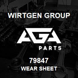 79847 Wirtgen Group WEAR SHEET | AGA Parts