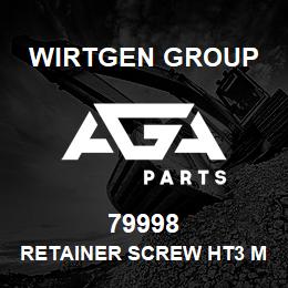 79998 Wirtgen Group RETAINER SCREW HT3 M24X2 | AGA Parts