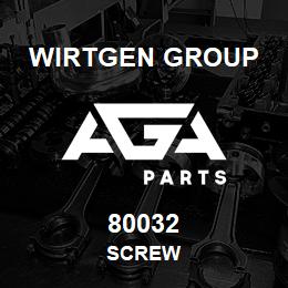 80032 Wirtgen Group SCREW | AGA Parts