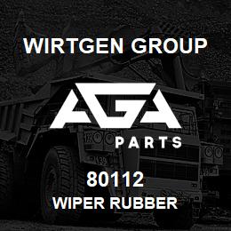 80112 Wirtgen Group WIPER RUBBER | AGA Parts