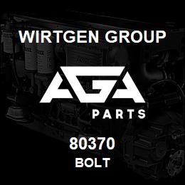 80370 Wirtgen Group BOLT | AGA Parts