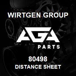 80498 Wirtgen Group DISTANCE SHEET | AGA Parts