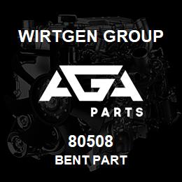 80508 Wirtgen Group BENT PART | AGA Parts